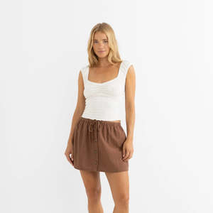 Rhythm Beach Side Skort - Chocolate