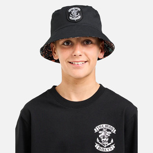 Boys: The Mad Hueys Sailor Anchor Reversible Youth Bucket Hat - Black