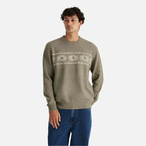 Mens Hoodies: Wrangler Sun Ray Knit - Dark Forest