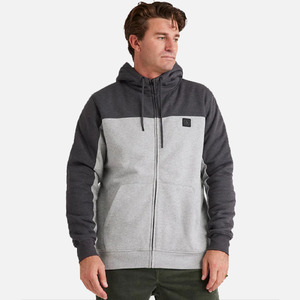 Volcom Division Lined Zip Hood - Heather Grey