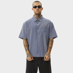 Mens Shirts 1: Afends Shipwreck Recycled Shirt - Marlin