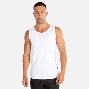 Mens Singlets Tanks: Unit Lab Singlet - White