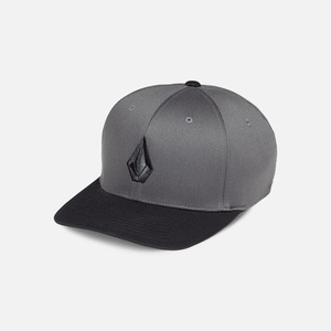 Volcom Full Stone Flexfit Hat - Asphalt Black