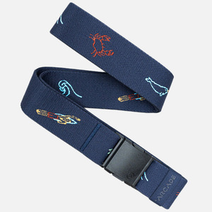 Mens Belts 1: Arcade Save The Whales Belt - Navy