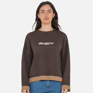 Rusty Rider Relaxed Crew Knit - Java