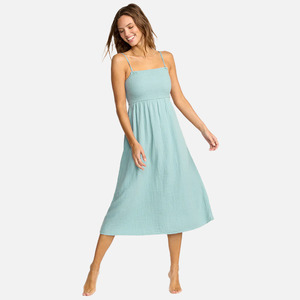 Billabong Off The Coast Dress - Blue Fog