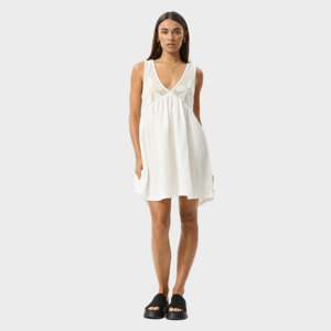 Womens Dresses 1: Afends Dakota Mini Dress - White