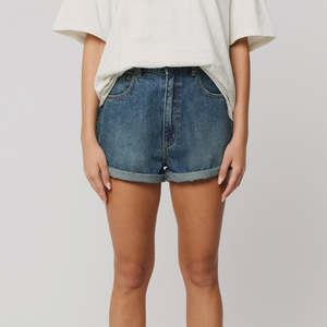 Womens Shorts: ABrand Venice Turn Up Short - Andy