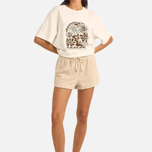 Womens Shorts: Rhythm Mazzy Corduroy Short - Sand