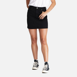 Womens Skirts: Riders Girlfriend Skirt - Black Rinse