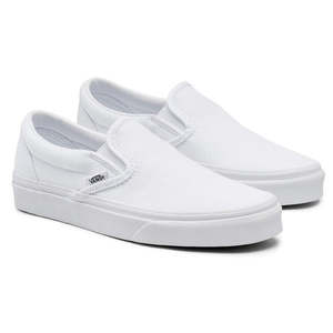 Womens Shoes: Vans Classic Slip On - True White
