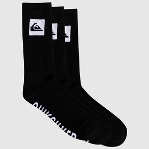Quiksilver: Quiksilver 5 Crew Pack Socks - Black