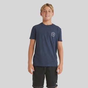 Billabong JNR Boys Big Wave Daz Tee - Dusty Navy
