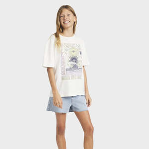 Girls: Billabong JNR Swell Trip Tee - Salt Crystal