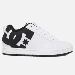 DC Court Graffik- White/ Black/Black