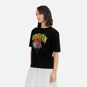 Federation: Federation Rose N Thorns Cruise Tee - Washed Black