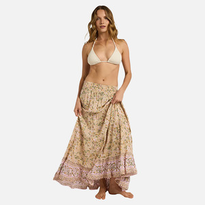 Roxy: Roxy Garland Radiant Sun Skirt - Stone