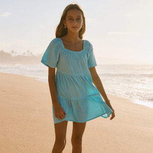 Roxy: Roxy Girls Pacific Pools Dress - Sky Blue
