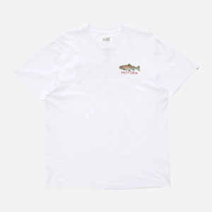 Salty Crew Trout Mount Premium SS Tee- White