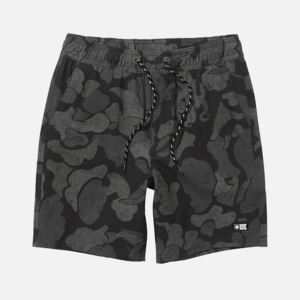 Salty Crew: Salty Crew Drifter Boy Elastic Hybrid Short - Camo