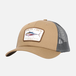 Salty Crew: Salty Crew Big Blue Retro Trucker Hat - Khaki