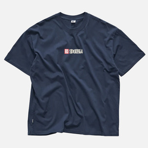 S-Double S Cube Mid Block Tee - Navy