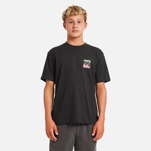 Boys: Billabong JNR Boys Crayon waves Tee - Washed Black