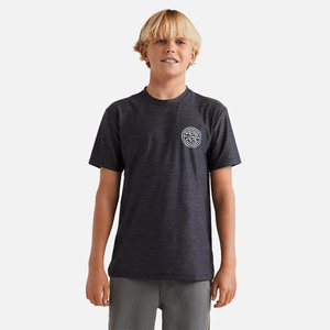Billabong JNR Boys Rotor Shoreline Rashguard - Black Heather
