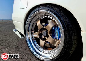 Work Meister S1 3P 18" Centre Caps - Suit Nissan Silvia S15, 66.1 Hub ring Hubcentric