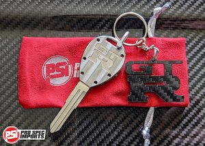 Billet Titanium R32 / R33 Skyline GTR Key Blank - Machine Finish