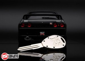 Billet Titanium R32 / R33 Skyline GTR Key Blank - Premium Polished