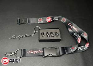 Carbon Fibre Supra 'S' Valve Caps 3pc Combo with Carbon Fibre Supra Ke&hellip;