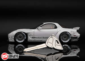 FD3S RX7 Key Blank - Polished Titanium GR6