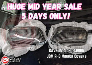 Carbon Fibre Mirror Covers for JDM RHD Supra Mk4 JZA80