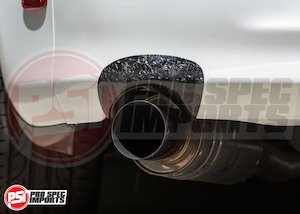 Supra Exterior: Mk4 Supra Carbon Fibre Exhaust Shield, Shroud - Forged Carbon