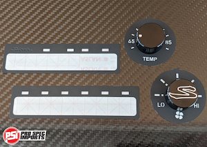 Euro Supra Interior - Stealth Black Edition HVAC 10pc Ultra Combo