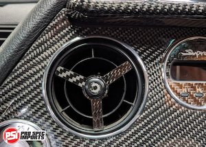 Euro Lhd Mk4 Supra 93 98 Interior: Carbon Fibre Fan Vent Face Plate (2pc) - Supra