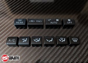 Genuine Toyota Parts Oem: New OEM Toyota Button Set For JDM (RHD) A80 (MK4) Supra HVAC Climate Control Unit