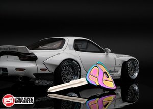 Mazda Keys And Accessories: FD3S RX7 Key Blank - 'Neo Chrome' Titanium GR6