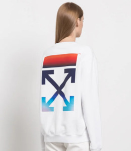 Products: OFF-WHITE SWEATSHIRT WITH RAINBOW LOGO PRINT