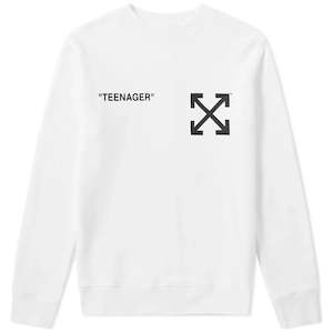 Off-White Flamed Bart Simpson Crewneck