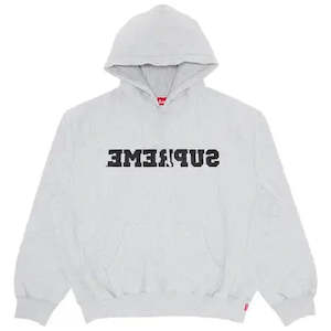 Supreme Reverse Hooded Sweatshirt 'Heather Grey'