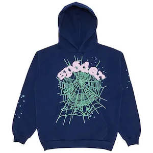 Sp5der OG Web Hoodie 'Navy'