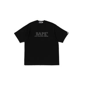 BAPE Rhinestone Bape Logo Relaxed Fit Tee 'Black'