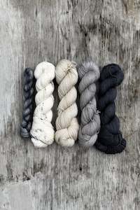 4ply Fingering: MusicKAL  Stephen West MKAL Sweet As Yarn sets