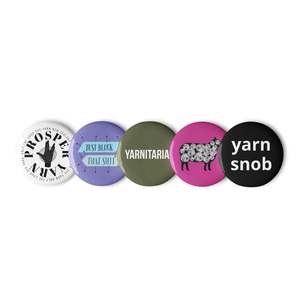 Set of pin buttons