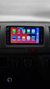 Mechless Stereo: Toyota Hiace Compatible Wireless Apple CarPlay/ Wireless Android Auto oem size Derton MP-500WCA stereo