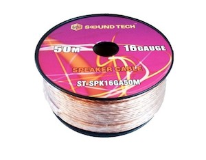Products: 16 Gauge 50m Speaker Cable 50m/Roll - Protect Auto
