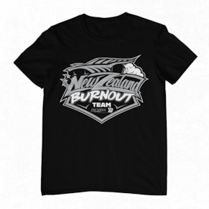 Nz Burnout Team: NZ Burnout Team Logo Tee
