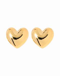 Earrings: Love Earrings Gold